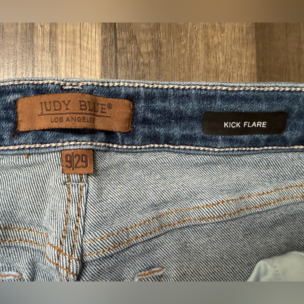 Judy Blue Straight Leg Denim Jeans kick flare size 29 EUC women’s - Picture 5 of 6